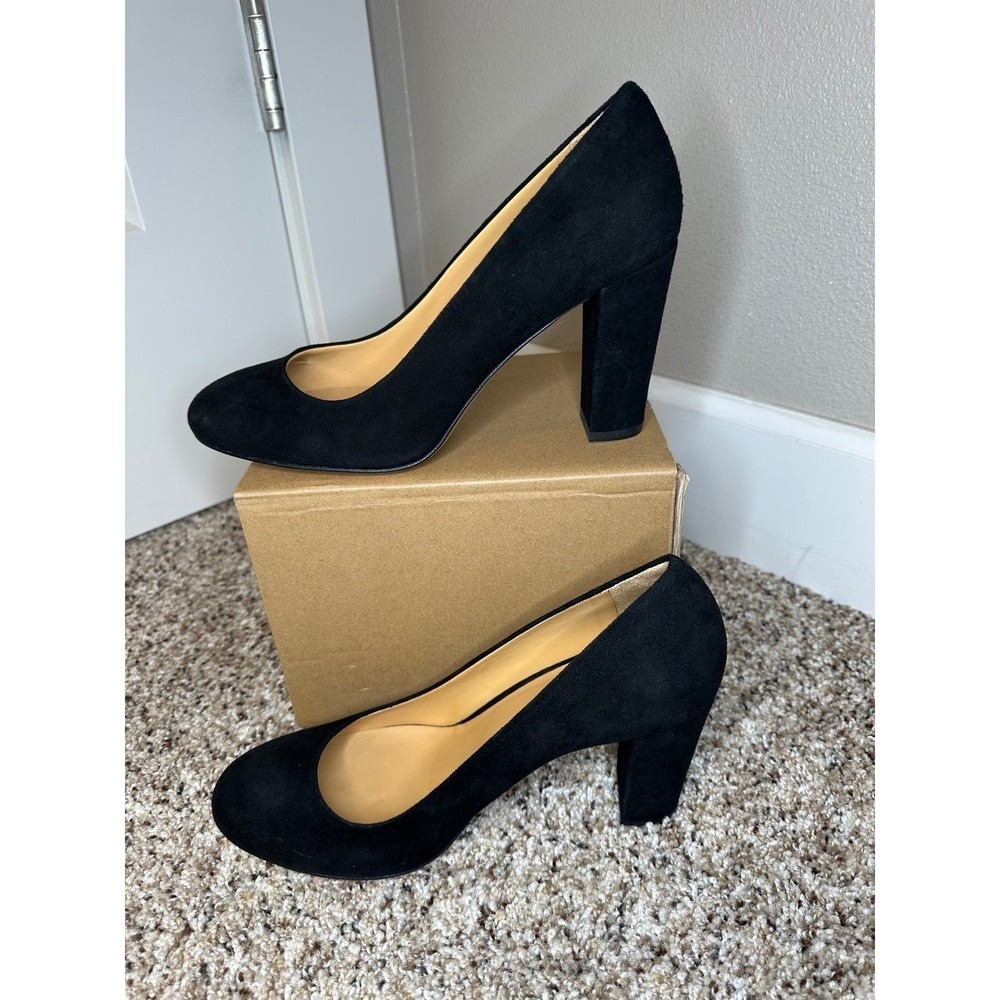 Sezane Black Suede Block Heel Round Toe Pumps Made in Italy Size 40 Womens
NWOT - Picture 4 of 8